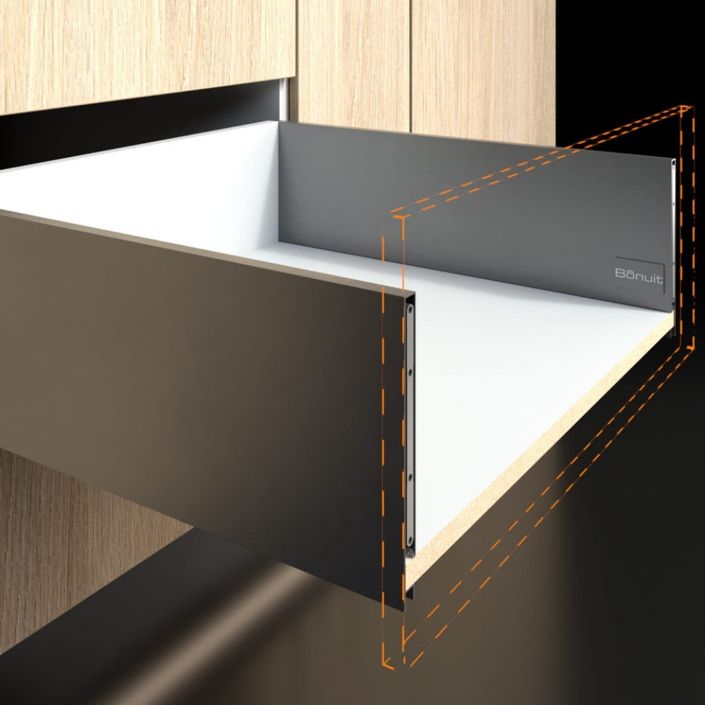 SLIM BOX ALTO GRIS ANTRACITE H:148MM X L:500MM