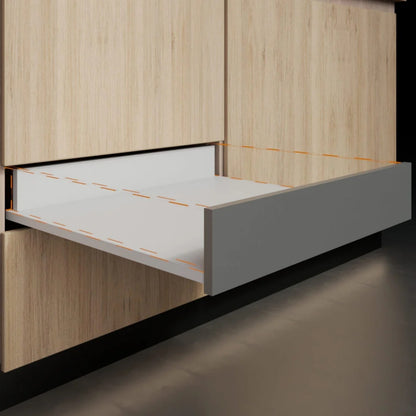 FRONTAL GRIS ANTRACITE 600MM SLIM BOX BAJO