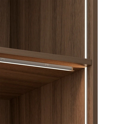PERFIL DE ALUMINIO CON LUZ LED NEUTRA X 3 ANODIZADO