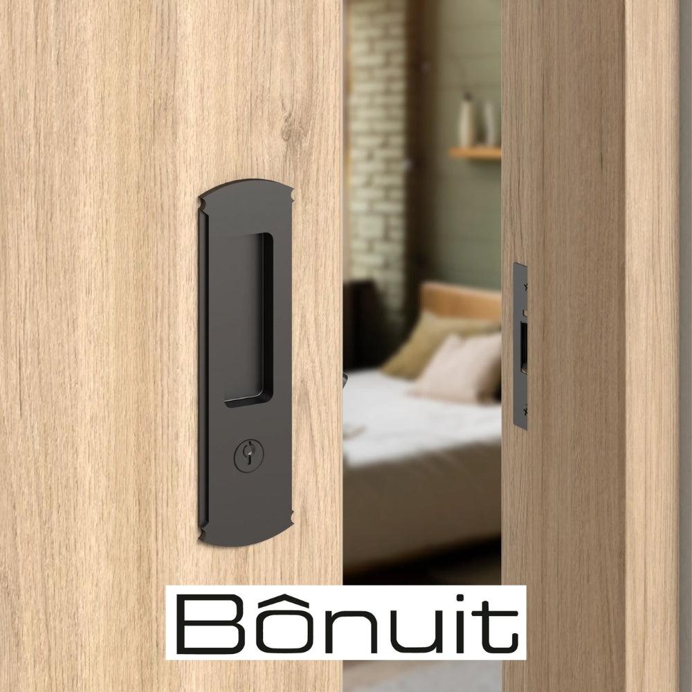 CHAPA 001 PUERTA CORREDIZA CLOSET NEGRA