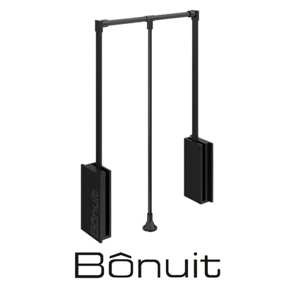 ELEVADOR PARA CLOSET 54-66CM NEGRO MATE