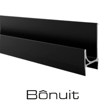 PERFIL MANIJA H NO RANURA X 3M TAB 18MM NEGRA