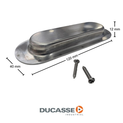 TIRADOR CUBETA REDONDO INOX GRIS DUCASSE