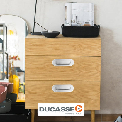 TIRADOR CUBETA REDONDO INOX GRIS DUCASSE