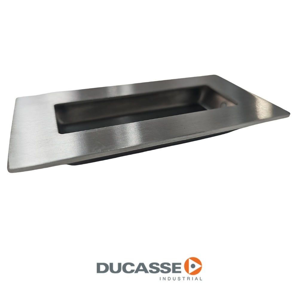 TIRADOR CUBETA CUADRADO INOX GRIS DUICASSE