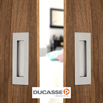 TIRADOR CUBETA CUADRADO INOX GRIS DUICASSE