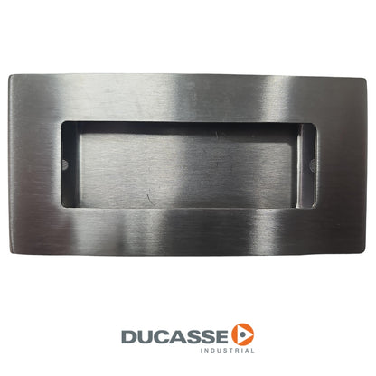 TIRADOR CUBETA CUADRADO INOX GRIS DUICASSE