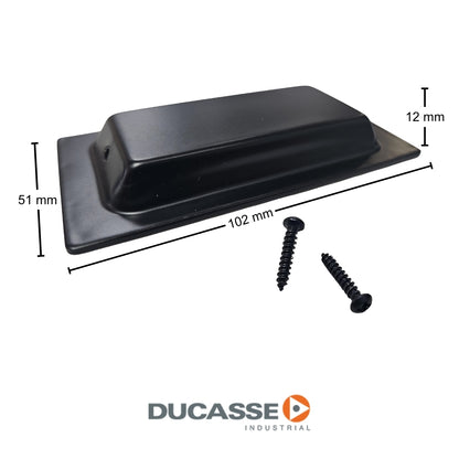 TIRADOR CUBETA CUADRADO INOX ACABADO NEGRO DUCASSE