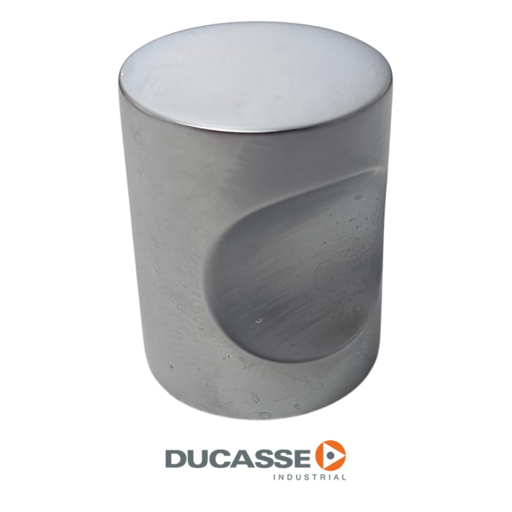 TIRADOR ROBLE 20 MM ALUMINIO ACABADO GRIS DUCASSE