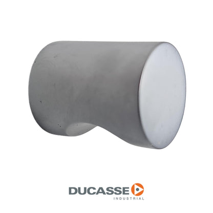 TIRADOR ROBLE 20 MM ALUMINIO ACABADO GRIS DUCASSE