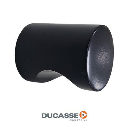 TIRADOR ROBLE 20 MM ALUMINIO ACABADO NEGRO DUCASSE