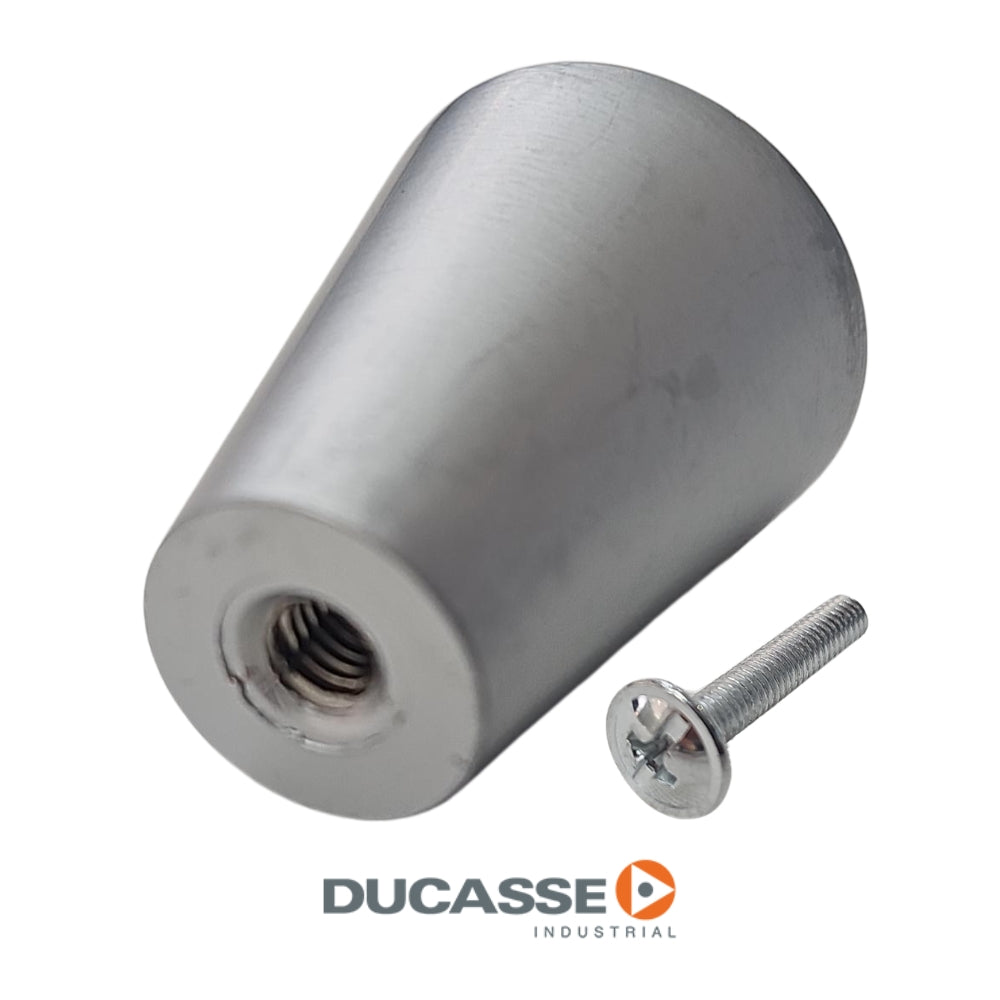 TIRADOR SAUCE 20 MM ALUMINIO ACABADO GRIS DUCASSE