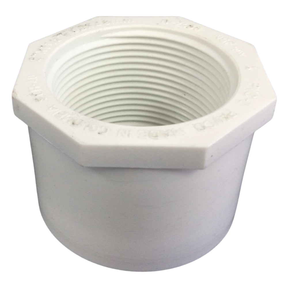 REDUCCION PVC 2 PULGADAS X 1-1/2 PULGADAS CON ROSCA SCH-40