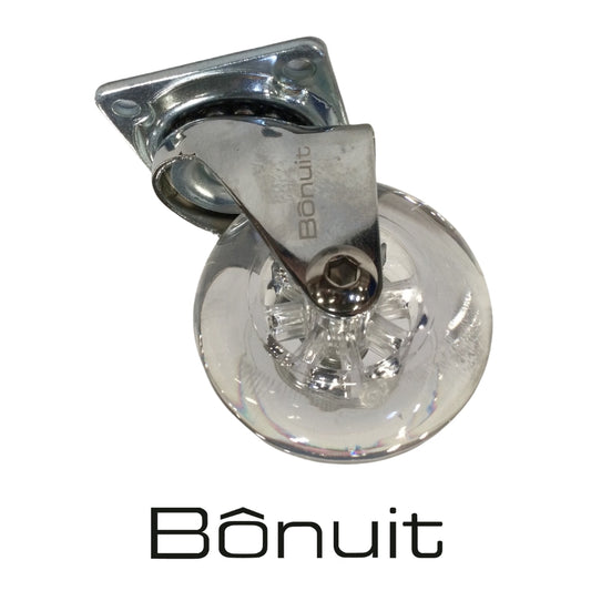 RODAJA PU TRANSPARENTE 40KG h: 64mm ø 50mm