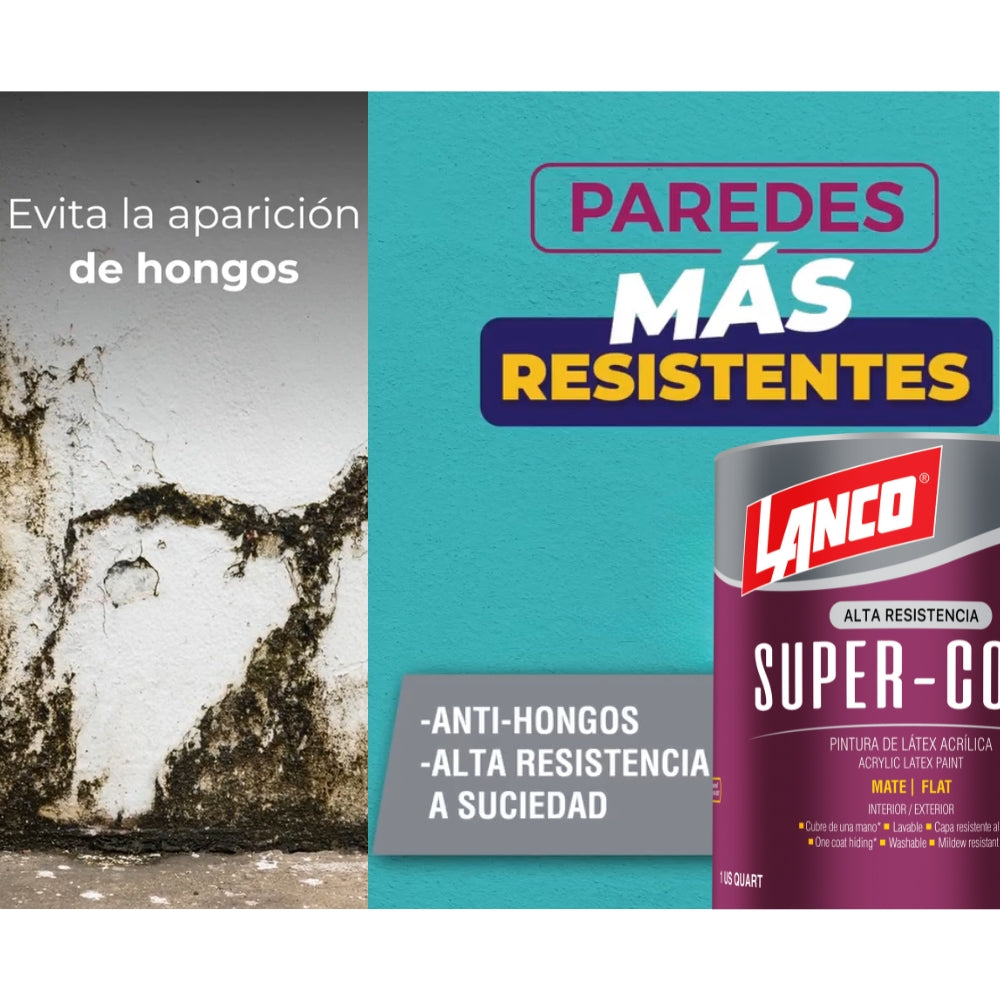 PINTURA SUPER COAT MATE ACCENT 1/4 SC691-5 LANCO
