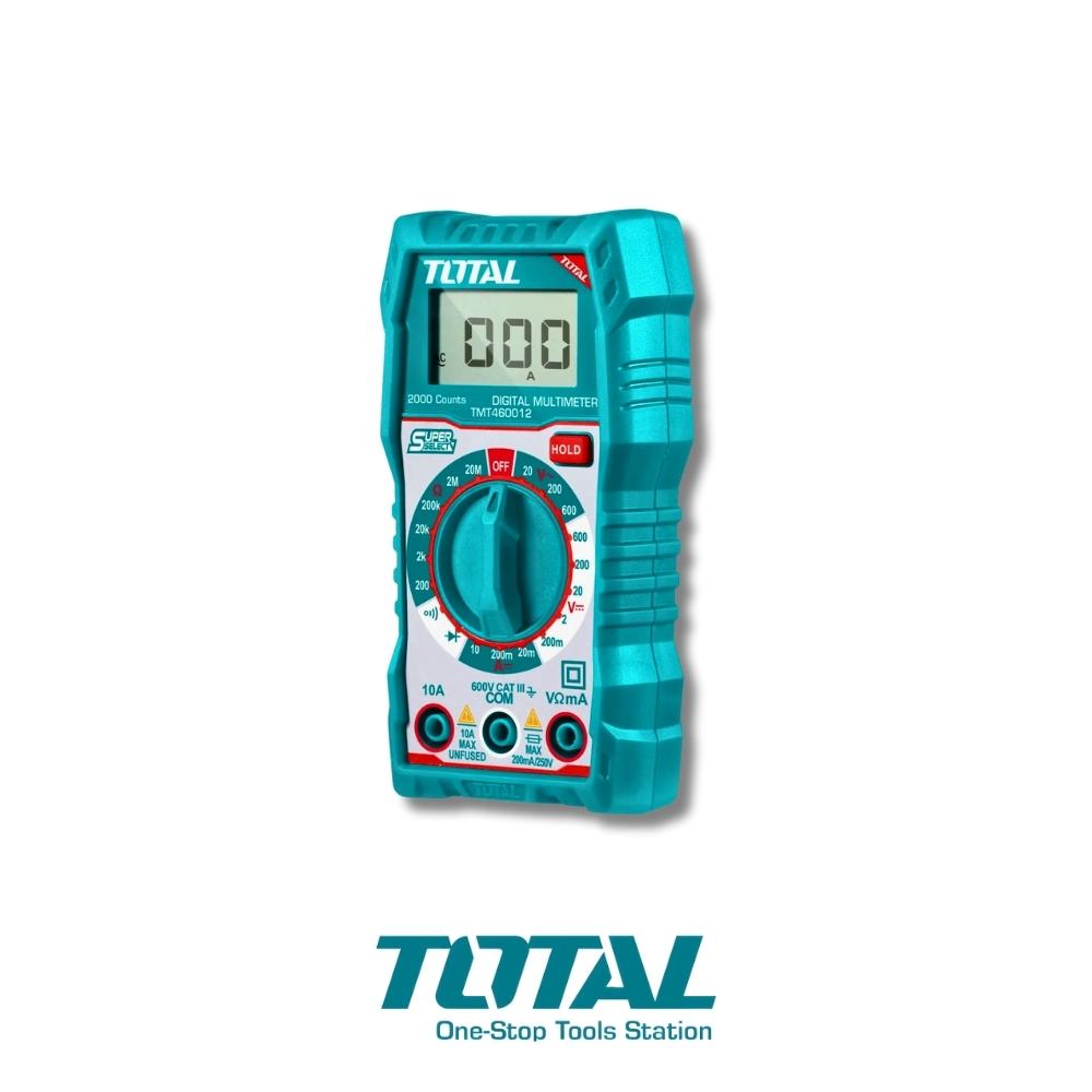 MULTIMETRO DIGITAL TOTAL 2000 DÍGITOS 600V TMT460012