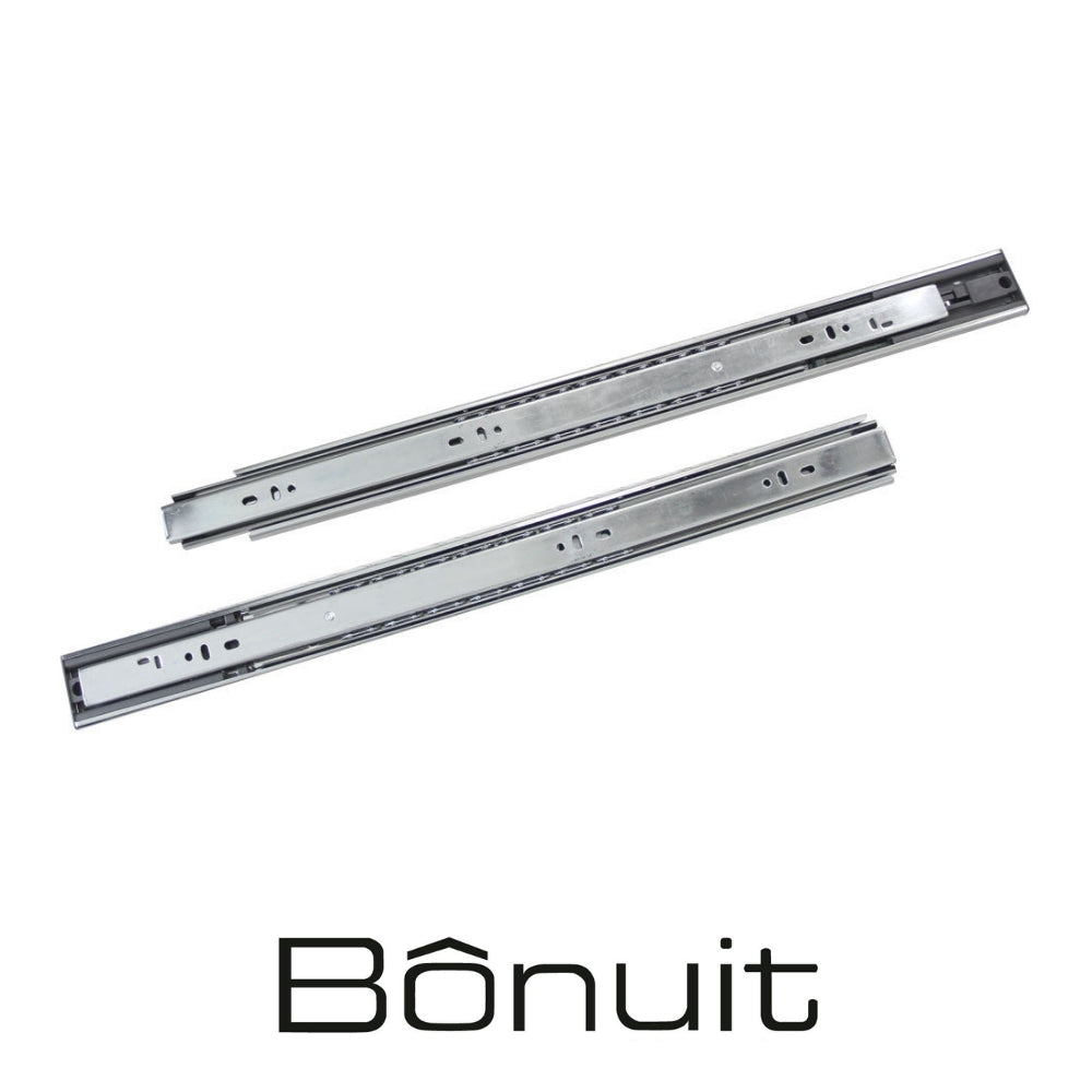 RIEL PUSH TO OPEN CON EXTENSIÓN TOTAL 45X450MM 30 KG ACERO