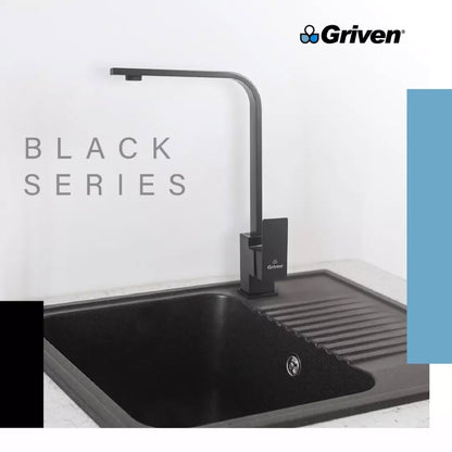 LLAVE MONOMANDO DE FREGADOR NEGRO GRIVEN A367-BF603-3-8