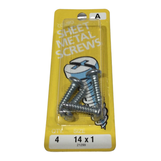 TORNILLO PARA LAMINA COMBO PAN HEAD ZINCADO #14 x 1 PULGADAS