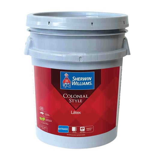 COLONIAL STYLE LATEX SATINADA BASE EXTRA WHITE 5 GL B79WSA0151-5 SHERWIN WILLIAMS