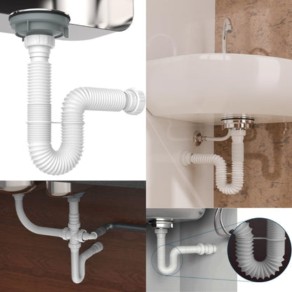 TRAMPA FLEXIBLE PARA LAVAMANO 1-1/4 PULGADAS GRIVEN A367-MP003
