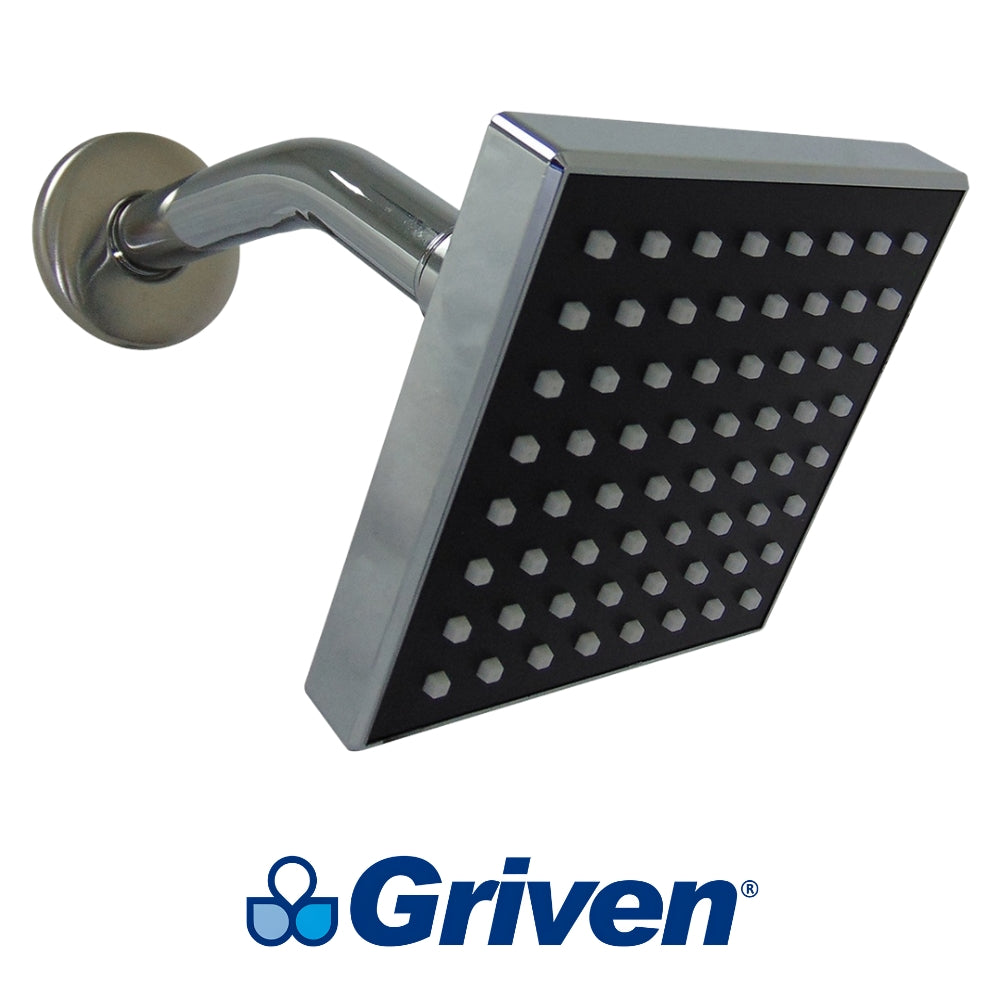 REGADERA TIPO LLUVIA 4 PULGADAS CROMADO GRIVEN GV-SHC-A4