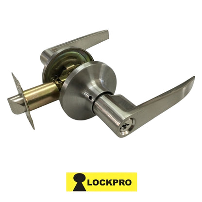 CERRADURA DE MANIJA CON LLAVE SATIN NIQUEL 2015 LOCKPRO