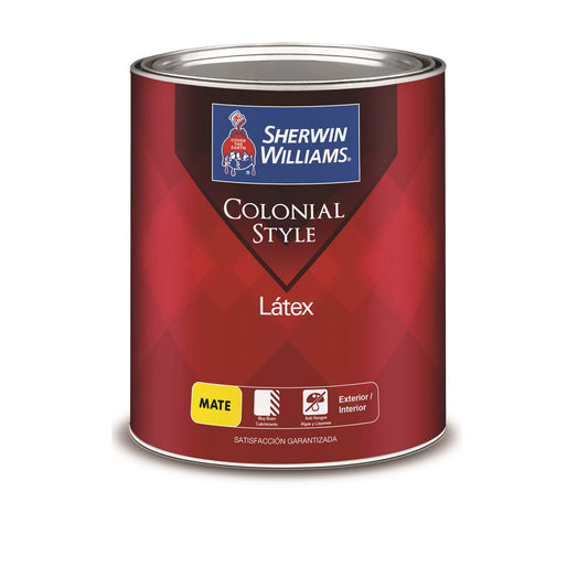 PINTURA LÁTEX MATE MARFIL COLONIAL GL B79HSA7-1 SHERWIN WILLIAMS