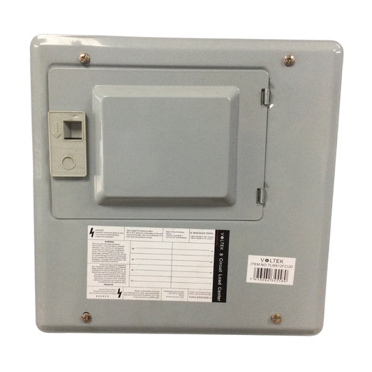 PANEL ELECTRICO MONOFASICO 8 CIRCUITOS MONOFASICO 125AMP 240V C VOL-TLM812FCUD