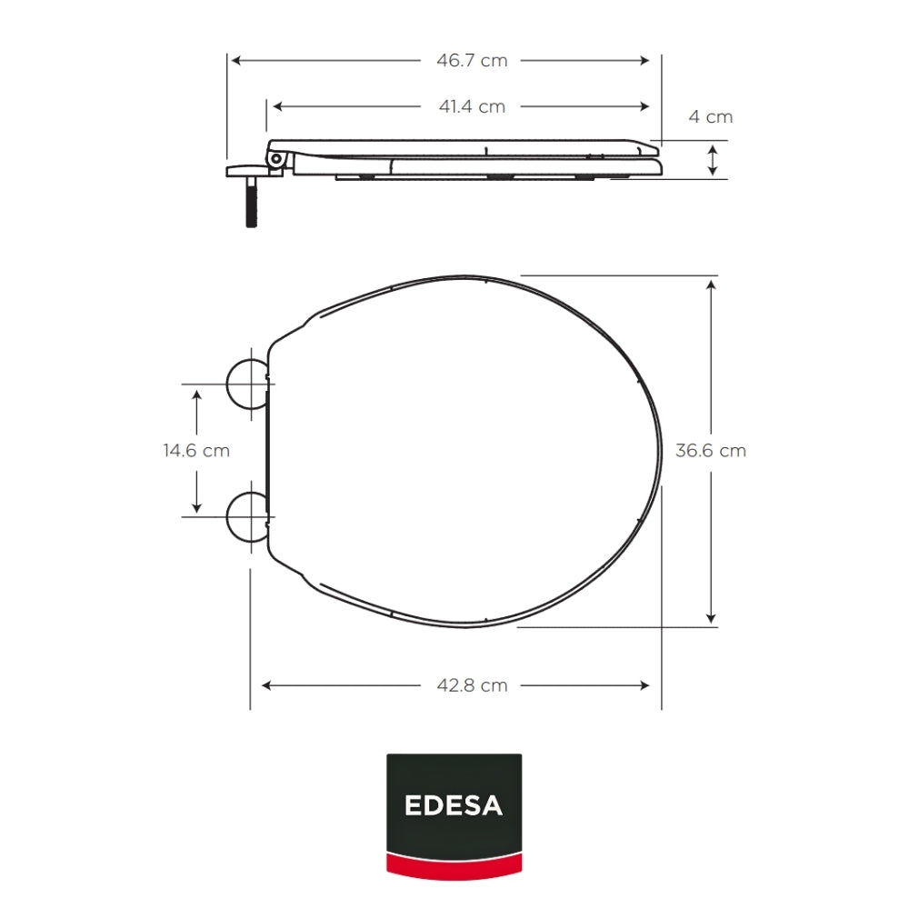 ASIENTO  VERDE REDONDO  PARA INODORO EDESA