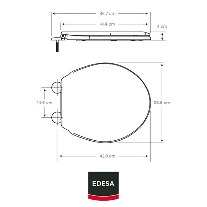 ASIENTO  VERDE REDONDO  PARA INODORO EDESA