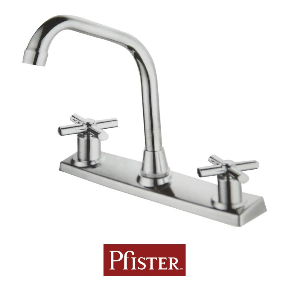 LLAVE DOBLE DE FREGADOR ACABADO CROMO CRUZ 036CSCC PRICE PFISTER