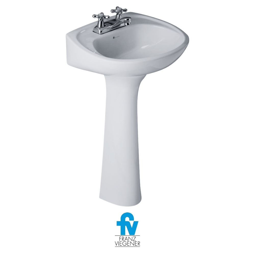 LAVAMANOS CON PEDESTAL FV GALA COLOR BLANCO E208-BL