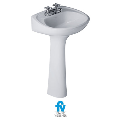 LAVAMANOS CON PEDESTAL FV GALA COLOR BLANCO E208-BL