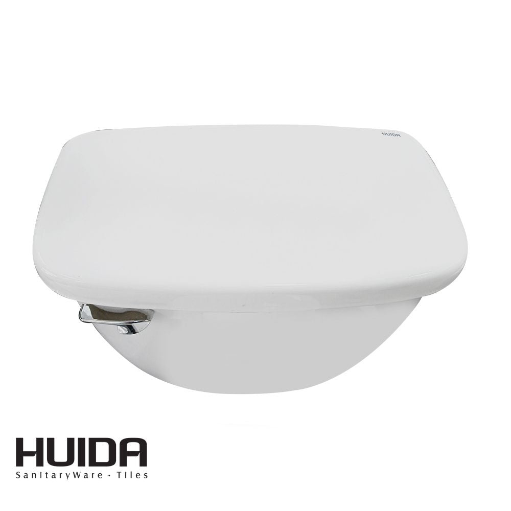 INODORO DOS PIEZAS SEMI-ELONGADO COLOR BLANCO HUIDA