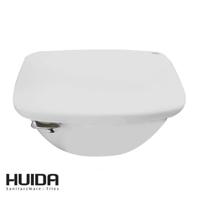 INODORO DOS PIEZAS SEMI-ELONGADO COLOR BLANCO HUIDA