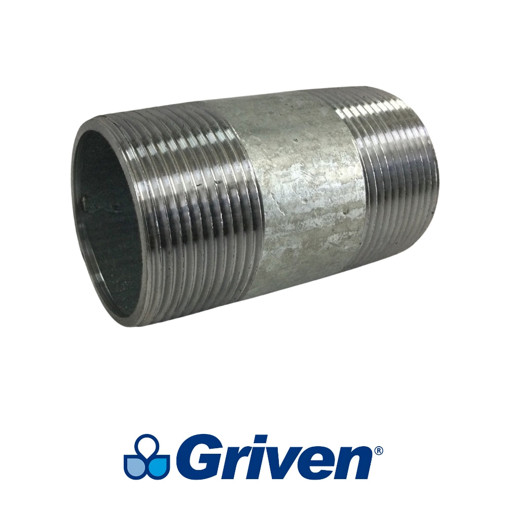 NIPLE GALVANIZADO 1-1/2 PULGADAS X 3 PULGADAS GRIVEN GV-H-1-1-2-3