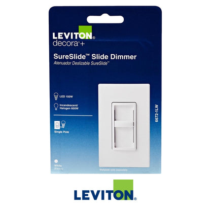 DIMMER SLIDE BLANCO 600W LEVITON