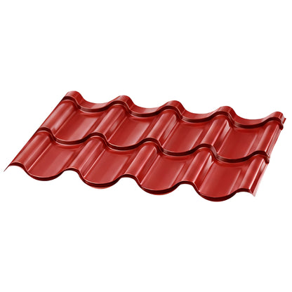 TEJA METALICA 2 GRADAS (2.57 PIES) ROJA TEJAGALA