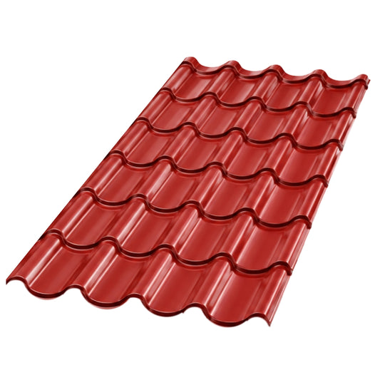 TEJA METALICA 6 GRADAS (7.58 PIES) ROJA TEJAGALA