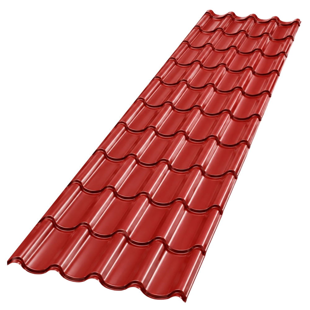 TEJA METALICA 10 GRADAS (12.50 PIES) ROJA TEJAGALA