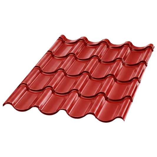 TEJA METALICA 4 GRADAS (5 PIES) ROJA TEJAGALA