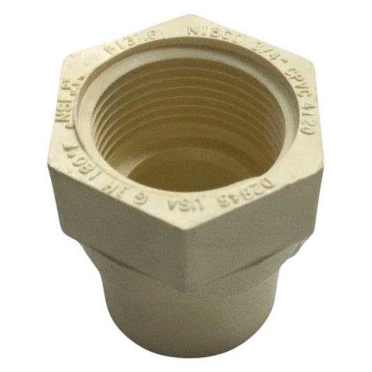 ADAPTADOR HEMBRA CPVC CTS 18MM-3/4 PULGADAS C/C