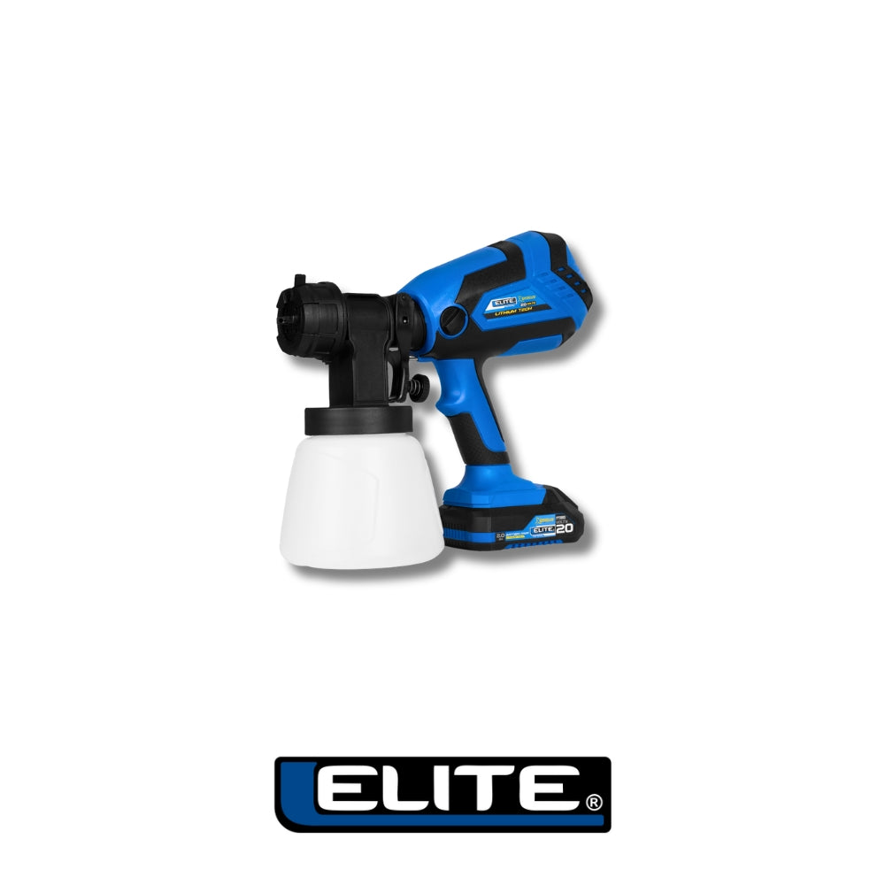 SPRAYER DE PINTURA INALAMBRICO 20V 1000ML 600ML/MIN CON BAT 2AH Y CARGADOR ELITE