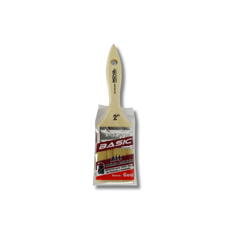 BROCHA NOVA BASIC B2 ALL PAINTS CERDA BLANCA 2 PULGADAS B2100-20W