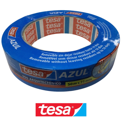 MASKING TAPE AZUL TESA DE 50M X 25MM TES 01500