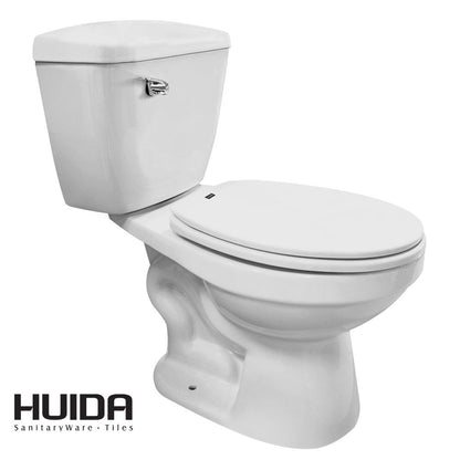 INODORO DOS PIEZAS SEMI-ELONGADO COLOR BLANCO HUIDA