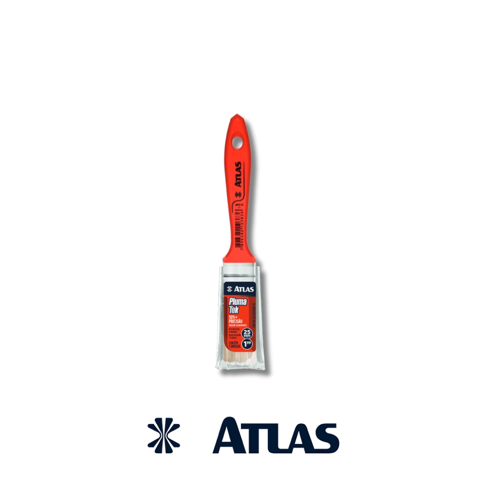 BROCHA ATLAS CERDA SINTETICA BLANCA (1) 1 PULGADAS PLUMA TEK