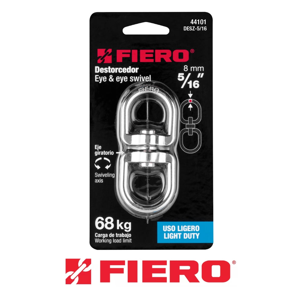 DESTORCEDOR DE CADENA DE ZINC PARA CABLE(5) 5/16" FIERO