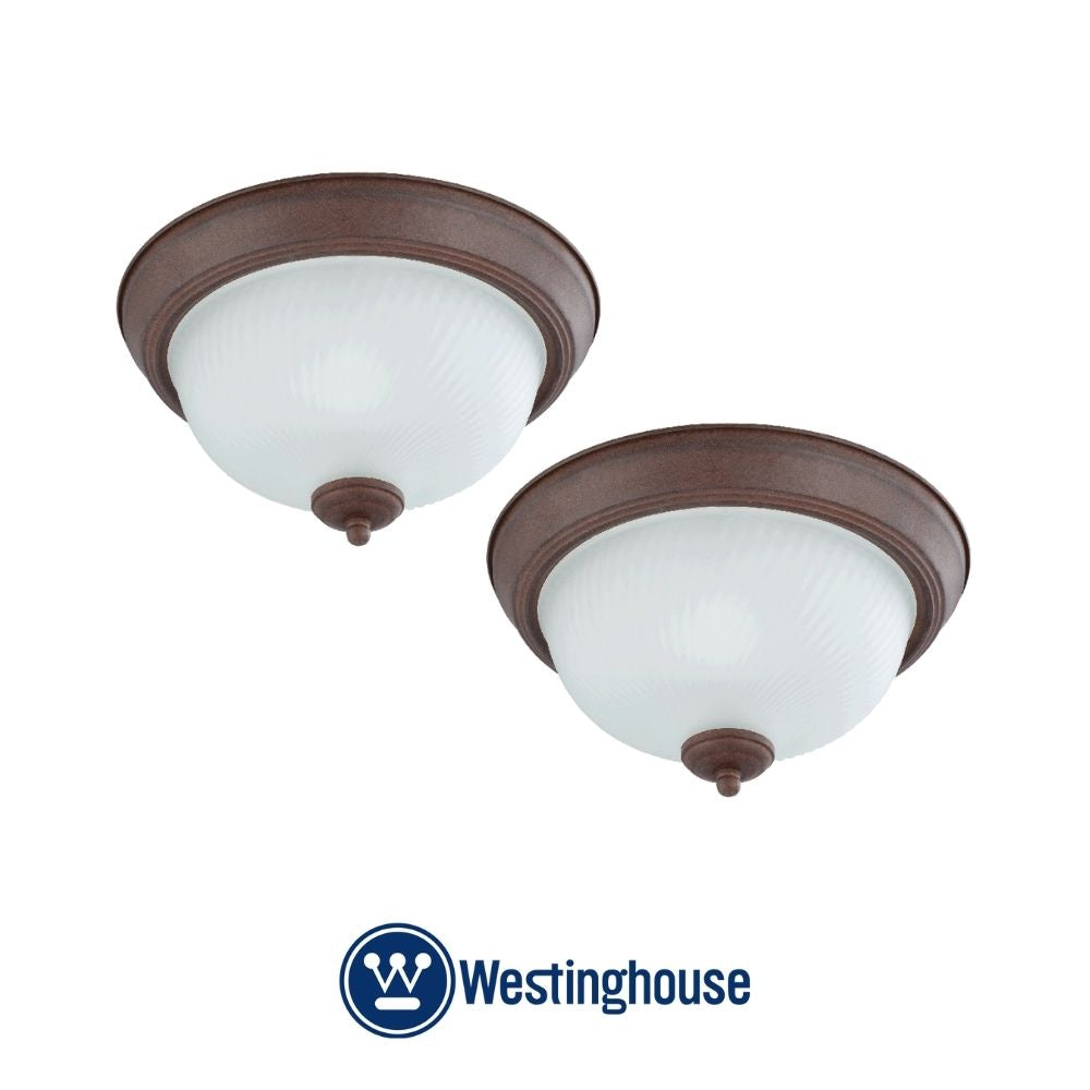 2PC LAMPARA DE TECHO SIENA 11 PULGADAS 38120 WESTINGHOUSE